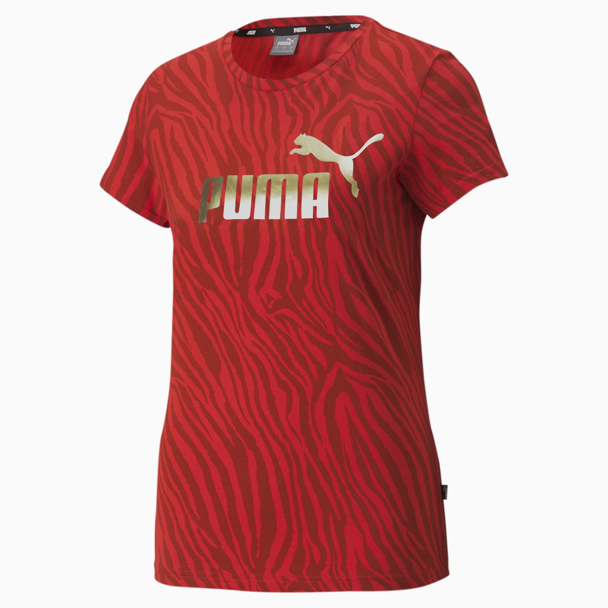 Red and top gold puma shirt